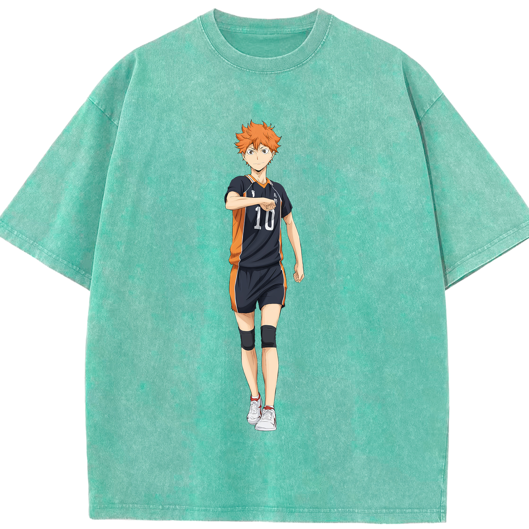 （画像用） ハイキュー!! Haikyu!! 綿100% ヴィンテージ風 半袖Tシャツ（フロントプリント）